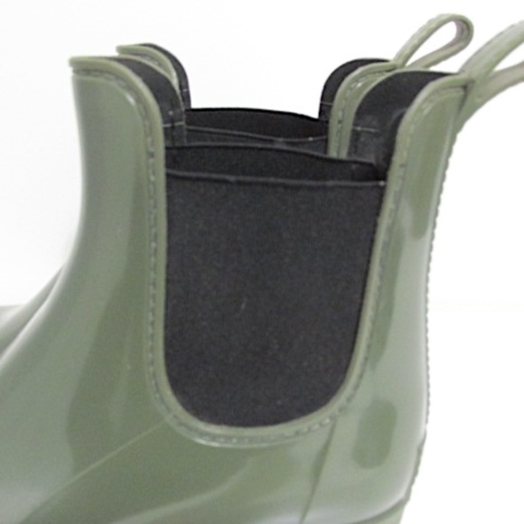 J.Crew Khaki Green Pull-on Ankle Boots, Size 9 - Picture 5 of 6